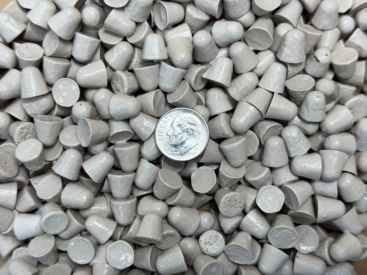 Media - Plastic 3/8 X 3/8 Z1 Cone - Vibration Tumbler Deburr Media