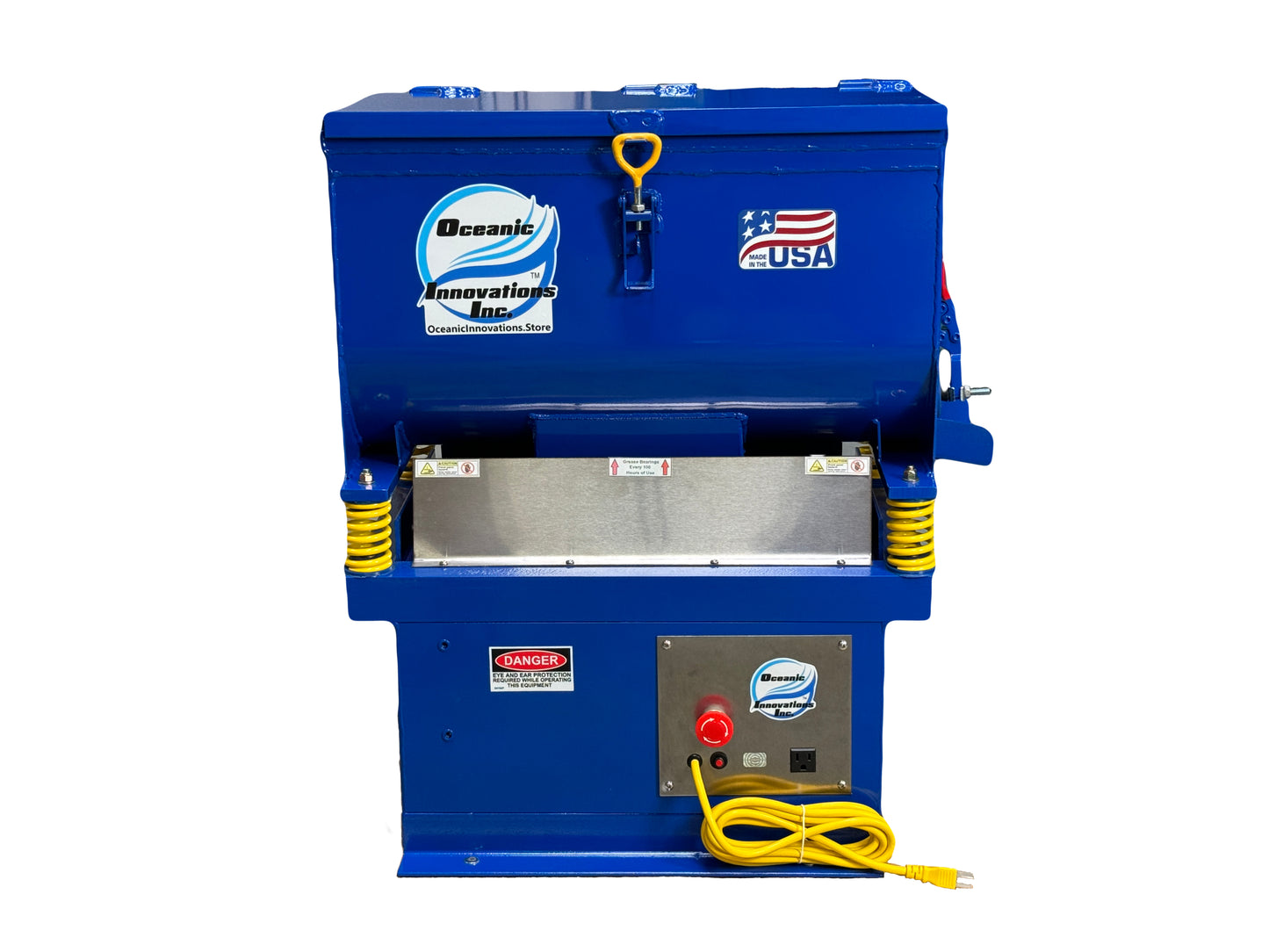 Vibration Deburr Machine Whisper Shake 2.5 Cubic Foot Vibratory Finishing Tumbler 115V