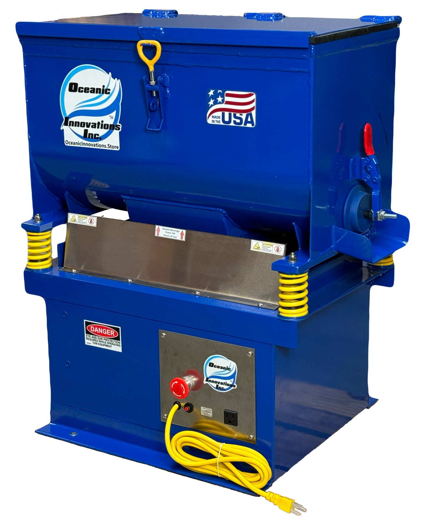 Vibration Deburr Machine Whisper Shake 2.5 Cubic Foot Vibratory Finishing Tumbler 115V
