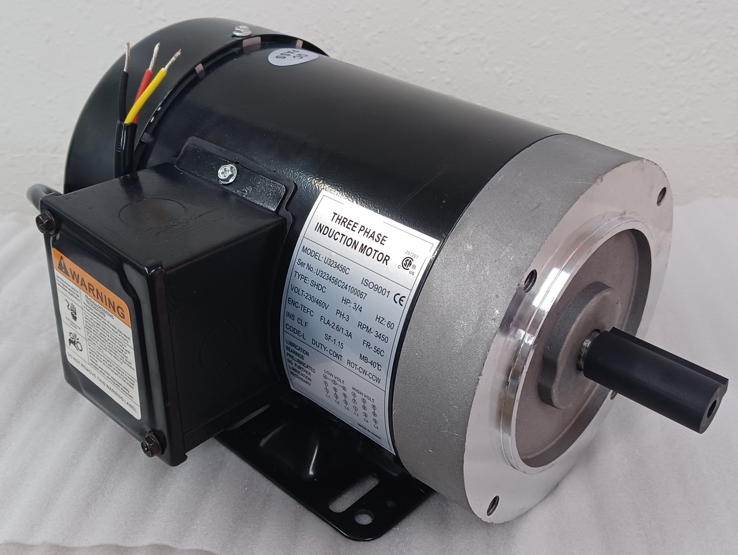 Motor - 1.5 HP, 115V, 1 Phase, TEFC, Whisper Shake 5