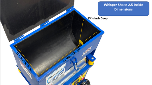 Vibration Deburr Machine Whisper Shake 2.5 Cubic Foot Vibratory Finishing Tumbler 110V Variable Speed