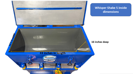 Whisper Shake 5 Cubic Foot Vibration Deburr Vibratory Finishing Machine Tumbler 115V