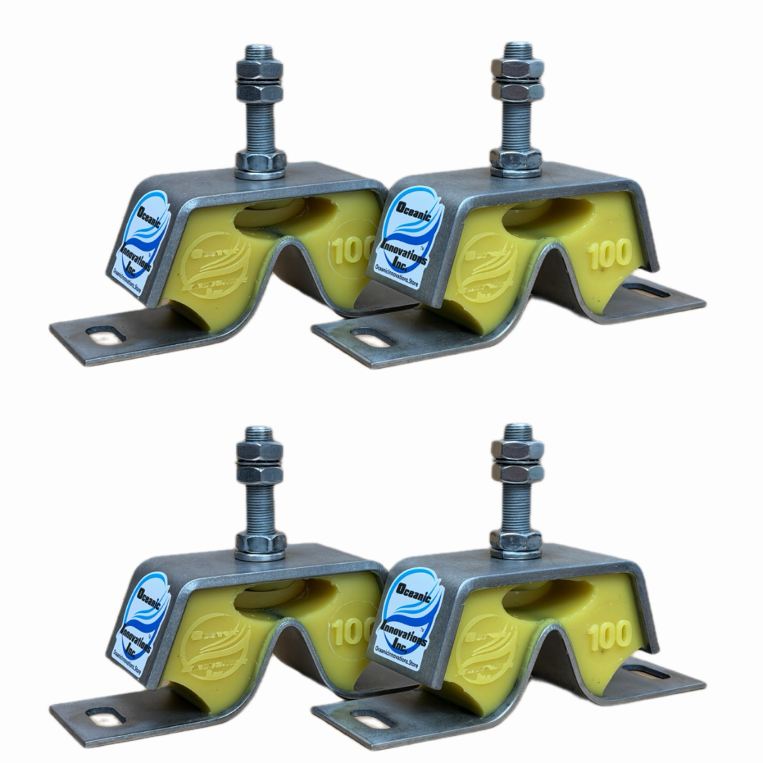 4 Stainless Marine Engine Motor Mount Replaces Yanmar 2QM, 3YM, 3HM #100